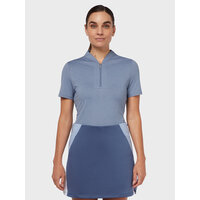 Callaway SHORT SLEEVE TONAL TEXTURE HEATHER POLO blau Callaway SHORT SLEEVE TONAL TEXTURE HEATHER POLO blau